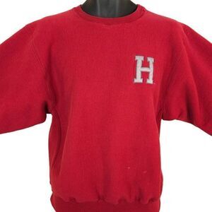 Harvard University Crimson Sweatshirt Vintage 90s Champion Reverse Weave